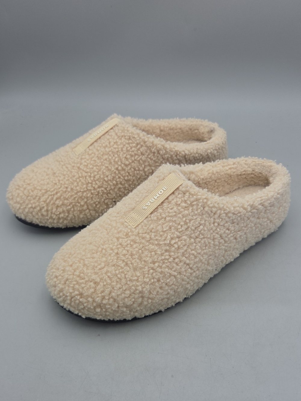 Bombas Sunday Slipper in Cream Sherpa Womens 8